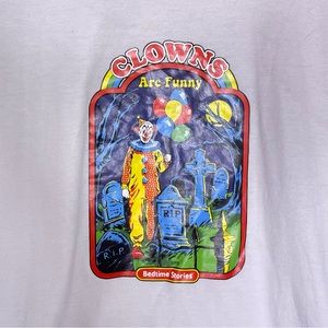 Clowns are Funny Bedtime Stories Steven Rhodes Horror Ringer T-shirt
